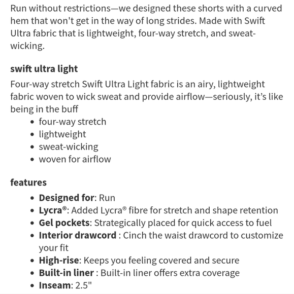 🍋Like New Lululemon Miles Ahead Short (2.5") - Picture 12 of 12